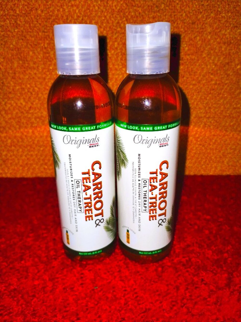 Originals Carrot & Tea-Tree Oil Moisturizing Therapy for Hair & Skin – Pack of 2